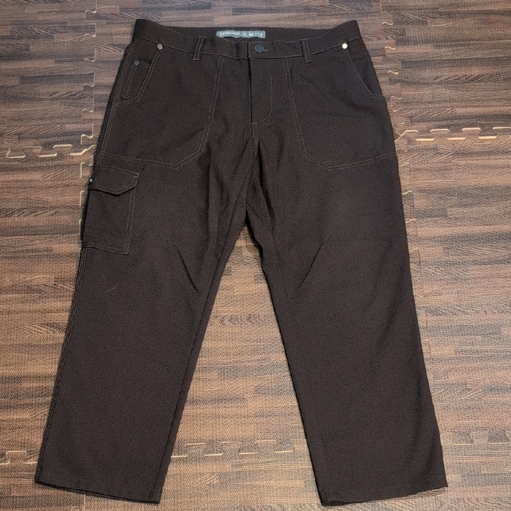 Icebreaker Vintage Mens Brown Wool Mix Pants Size 34